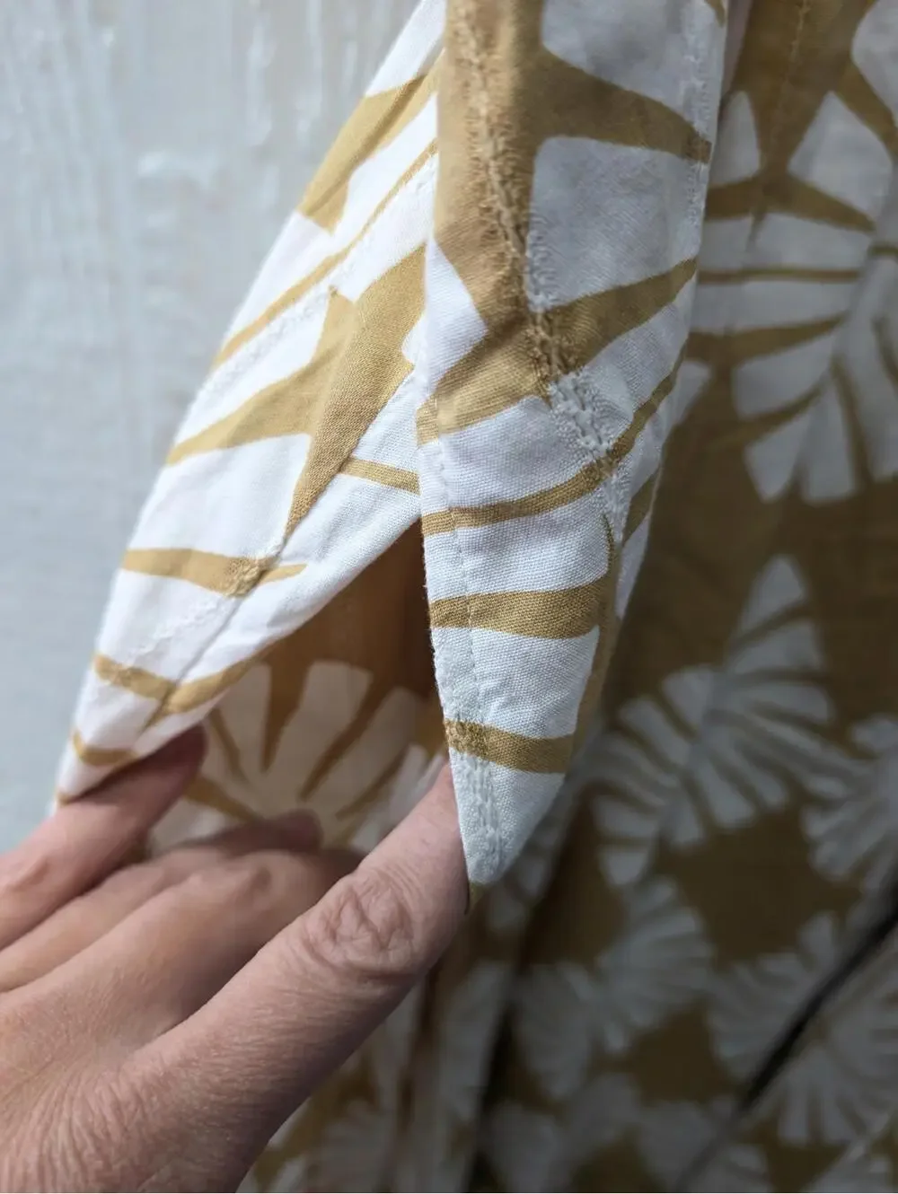 NWT Lane Bryant Smocked Bodice Block Print Maxi Dress Summer Travel Beach 26/28 - Picture 5 of 9